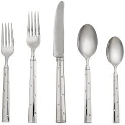 Kate Spade Larabee Dot 5-Piece Flatware Set