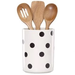 Kate Spade Deco Dot™ 4-piece Utensil Holder Set