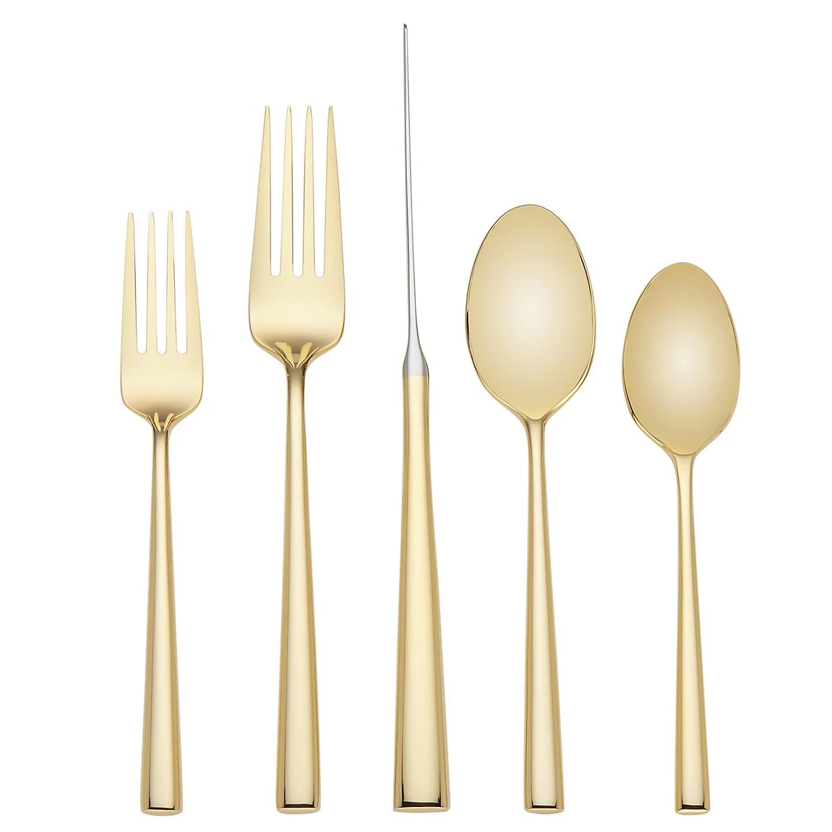 Kate Spade Malmo Gold 5pc Flatware Set 3 Kate Spade Malmo Gold 5pc Flatware Set