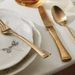 Lenox Portola Gold 20-Piece Flatware Set -lenox Sales Store 865075 894252 877880 LNP F22 FEA 8