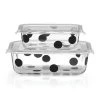 Kate Spade Deco Dot 2pc Rectangular Food Storage Set -lenox Sales Store 875251 wHR