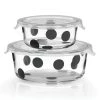 Kate Spade Deco Dot™ 2-piece Round Food Storage Set -lenox Sales Store 875252 wHR