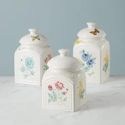 Lenox Butterfly Meadow Kitchen 3-Piece Canister Set -lenox Sales Store 888255 w11