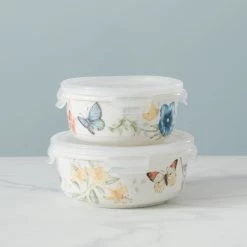 Lenox Butterfly Meadow Large Round Food Container 10 Lenox Butterfly Meadow Large Round Food Container -lenox Sales Store 888264 w13