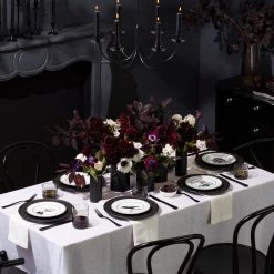 Lenox Chelse Muse Fleur Matte Black 4pc Dinner Plate Set -lenox Sales Store 888918 891431 LNP S22 FEA 2