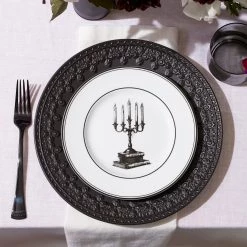 Lenox Vintage Halloween 4-Piece Dessert Plate Set -lenox Sales Store 888918 891431 LNP S22 FEA 3A