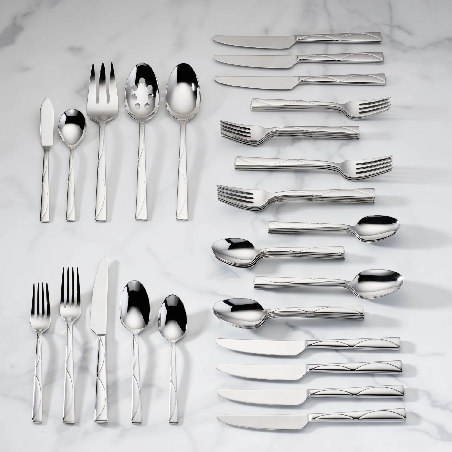 Kate Spade Park Circle 45-Piece Flatware Set 4 Kate Spade Park Circle 45-Piece Flatware Set - Image 2