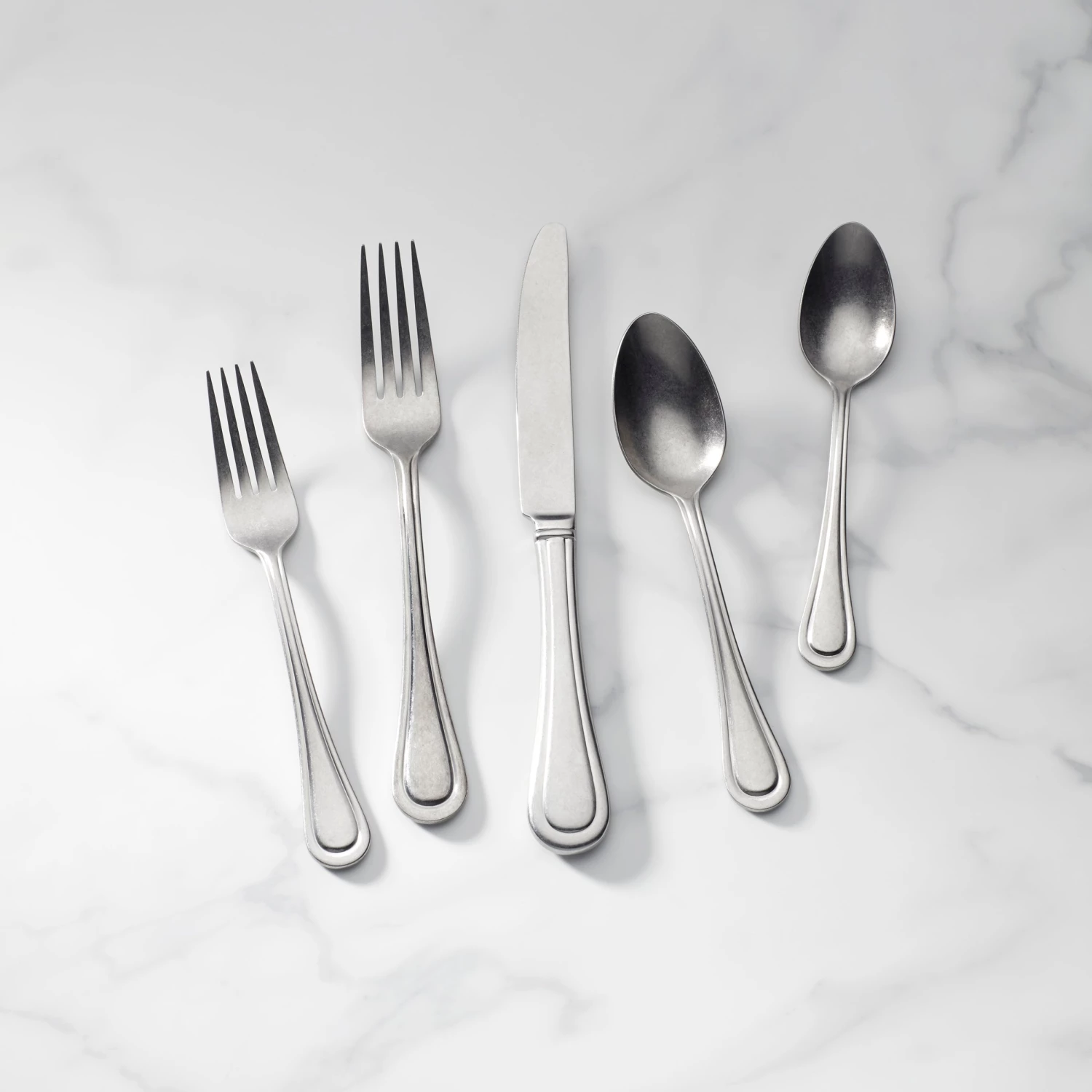 Lenox Textured Neutrals 20-Piece Flatware Set 3 Lenox Textured Neutrals 20-Piece Flatware Set