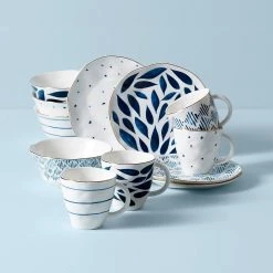 Lenox Blue Bay 12pc Dessert Set