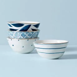 Lenox Blue Bay 4-piece Dessert Bowl Set