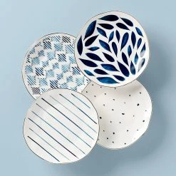 Lenox Blue Bay™ 4-piece Dessert Plate Set