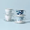 Lenox Blue Bay™ 8PC Espresso Cup & Saucer Set -lenox Sales Store 890199 w10