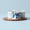 Lenox Blue Bay™ 4pc Snack Bowl & Tray Set