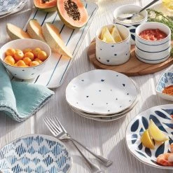 Lenox Blue Bay™ 4pc Tidbit Plate Set -lenox Sales Store 890210 w11