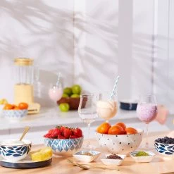 Lenox Blue Bay Luna 8-Piece Nesting Dinnerware Set 20 Lenox Blue Bay Luna 8-Piece Nesting Dinnerware Set -lenox Sales Store 890691 893845 LNP S23 FEA 1