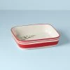 Lenox Holiday Handpaint Stripe Square Dish -lenox Sales Store 890774 w10