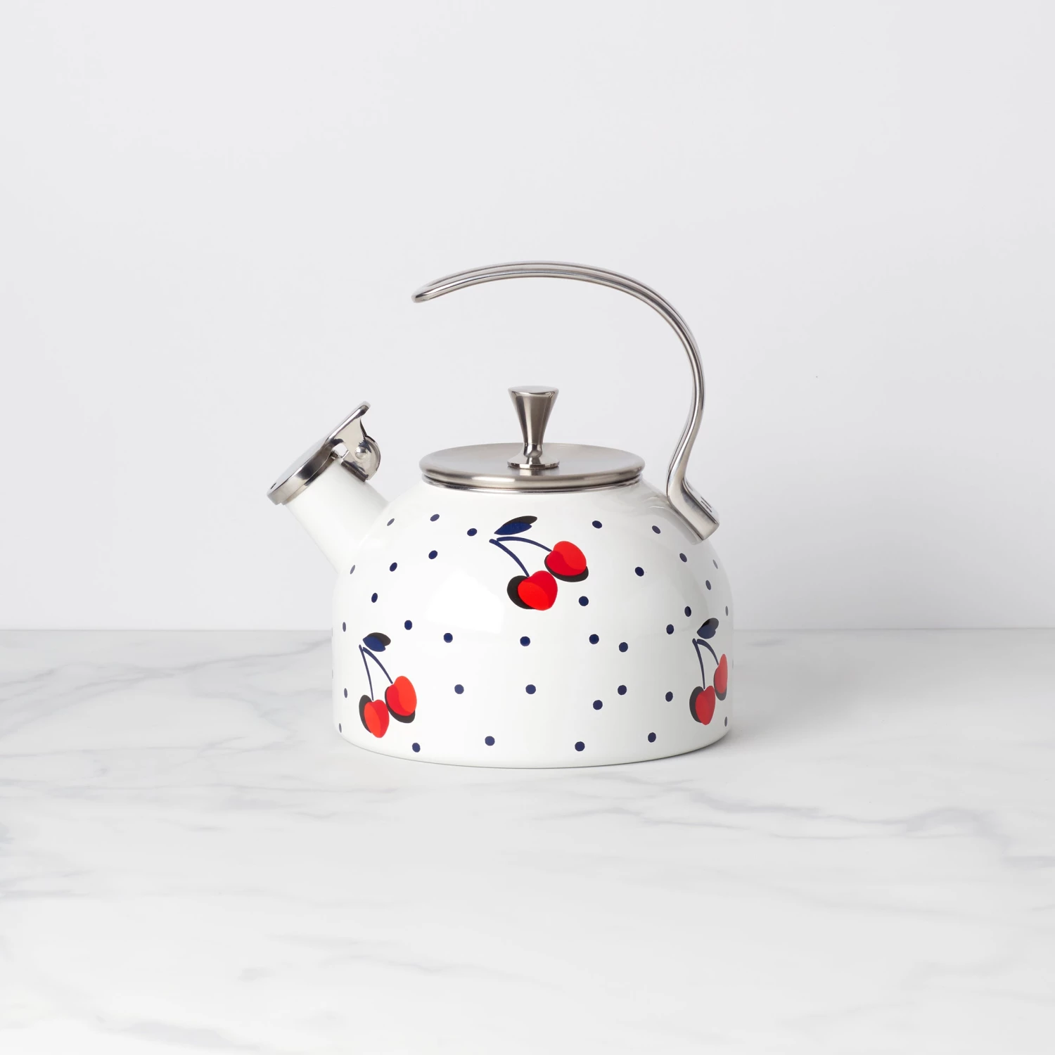 Kate Spade Vintage Cherry Dot Tea Kettle 3 Kate Spade Vintage Cherry Dot Tea Kettle