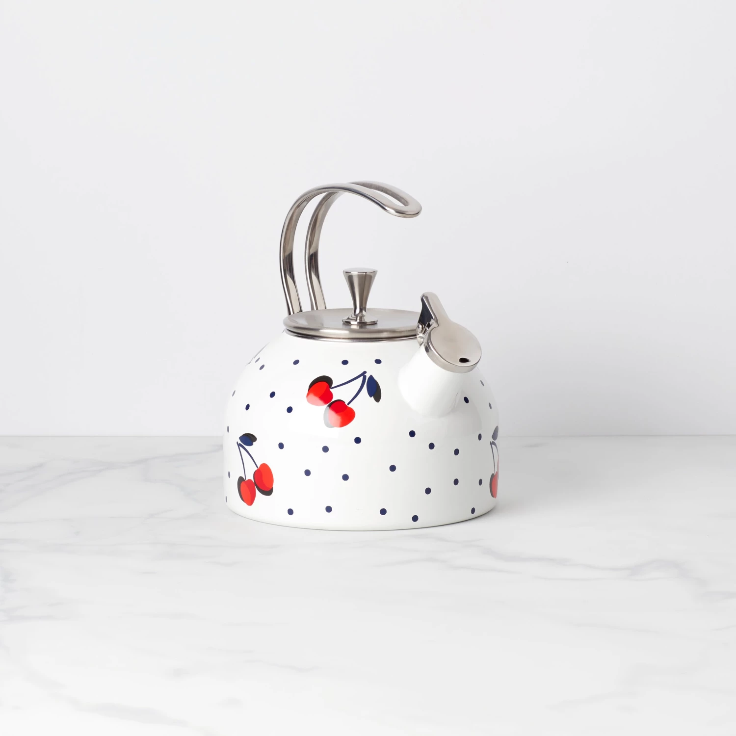 Kate Spade Vintage Cherry Dot Tea Kettle 4 Kate Spade Vintage Cherry Dot Tea Kettle - Image 2