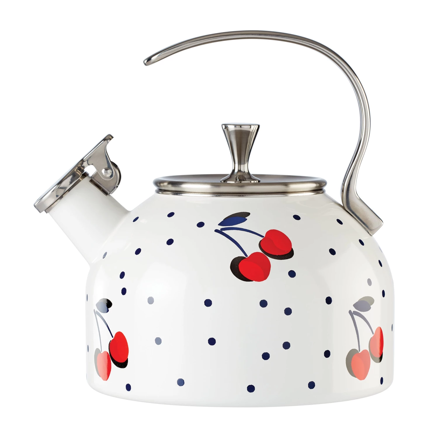 Kate Spade Vintage Cherry Dot Tea Kettle 6 Kate Spade Vintage Cherry Dot Tea Kettle - Image 4