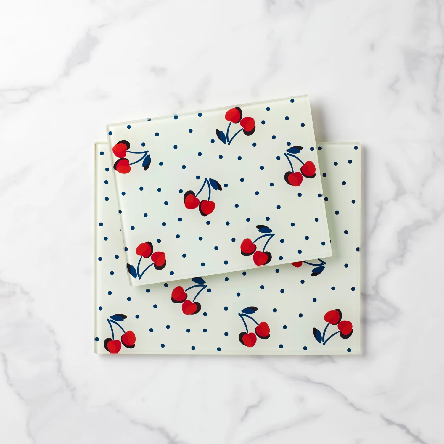 Kate Spade Vintage Cherry Dot 2-Piece Prep Board Set 3 Kate Spade Vintage Cherry Dot 2-Piece Prep Board Set