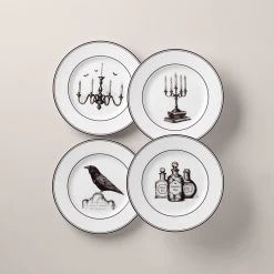 Lenox Vintage Halloween 4-Piece Dessert Plate Set