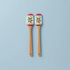 Lenox Holiday Handpaint Stripe 2-Piece Spatula Set