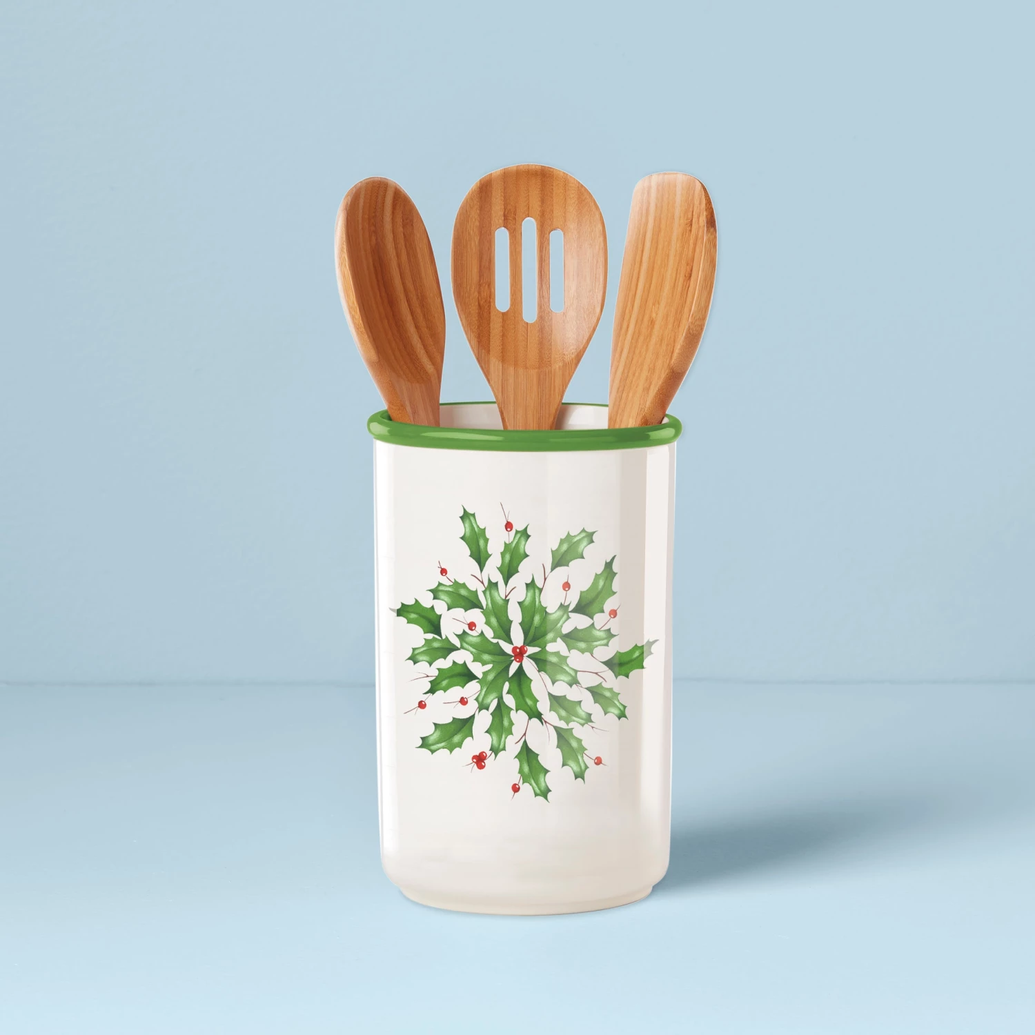 Lenox Holiday Utensil Holder Set 3 Lenox Holiday Utensil Holder Set