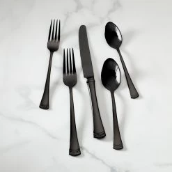 Lenox Portola Black 20-Piece Flatware Set