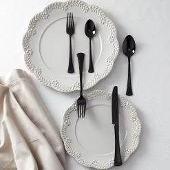 Lenox Portola Black 20-Piece Flatware Set -lenox Sales Store 893677 w12