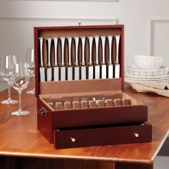 Lenox Mahogany Flatware Chest -lenox Sales Store 893826 LNP S22 FEA