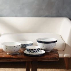 Lenox Blue Bay Luna 8-Piece Nesting Dinnerware Set 27 Lenox Blue Bay Luna 8-Piece Nesting Dinnerware Set -lenox Sales Store 893845 w12