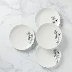 Kate Spade Garden Doodle Dinner Plate, S/4