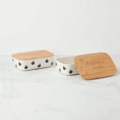 Kate Spade Apple Toss Containers with Lids
