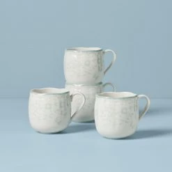 Lenox Butterfly Meadow Cottage 4-Piece Mugs