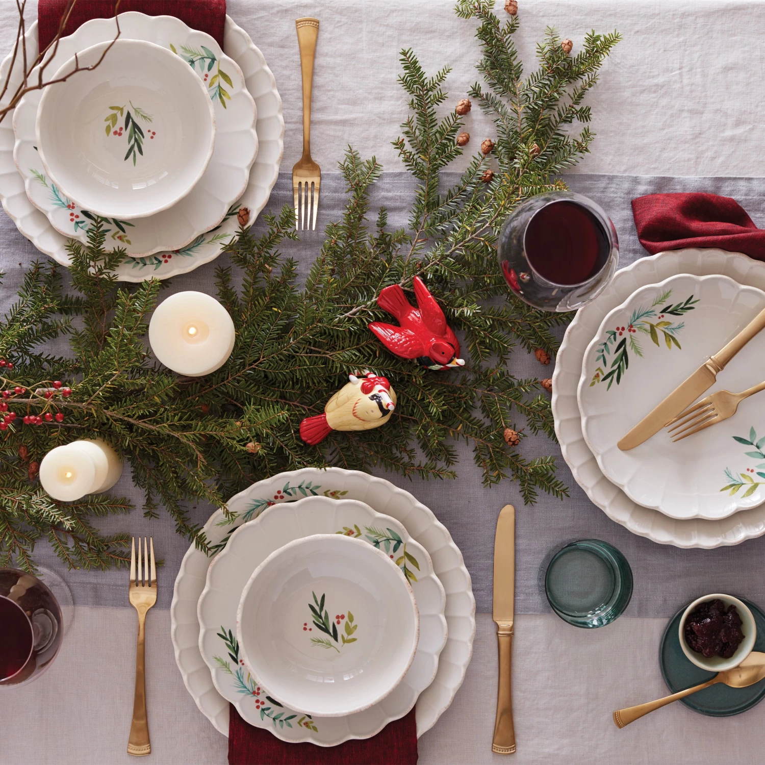 Lenox French Perle Berry Dinner Plates, Set of 4 4 Lenox French Perle Berry Dinner Plates, Set of 4 - Image 2