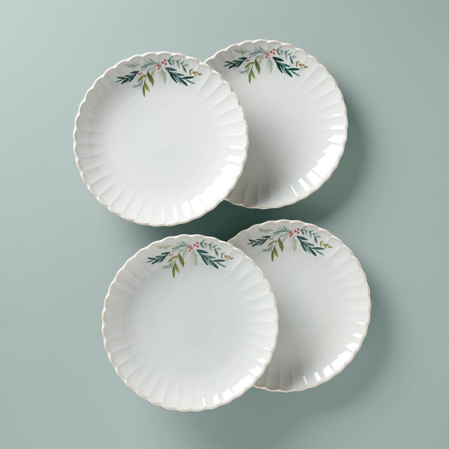 Lenox French Perle Berry Dinner Plates, Set of 4 3 Lenox French Perle Berry Dinner Plates, Set of 4