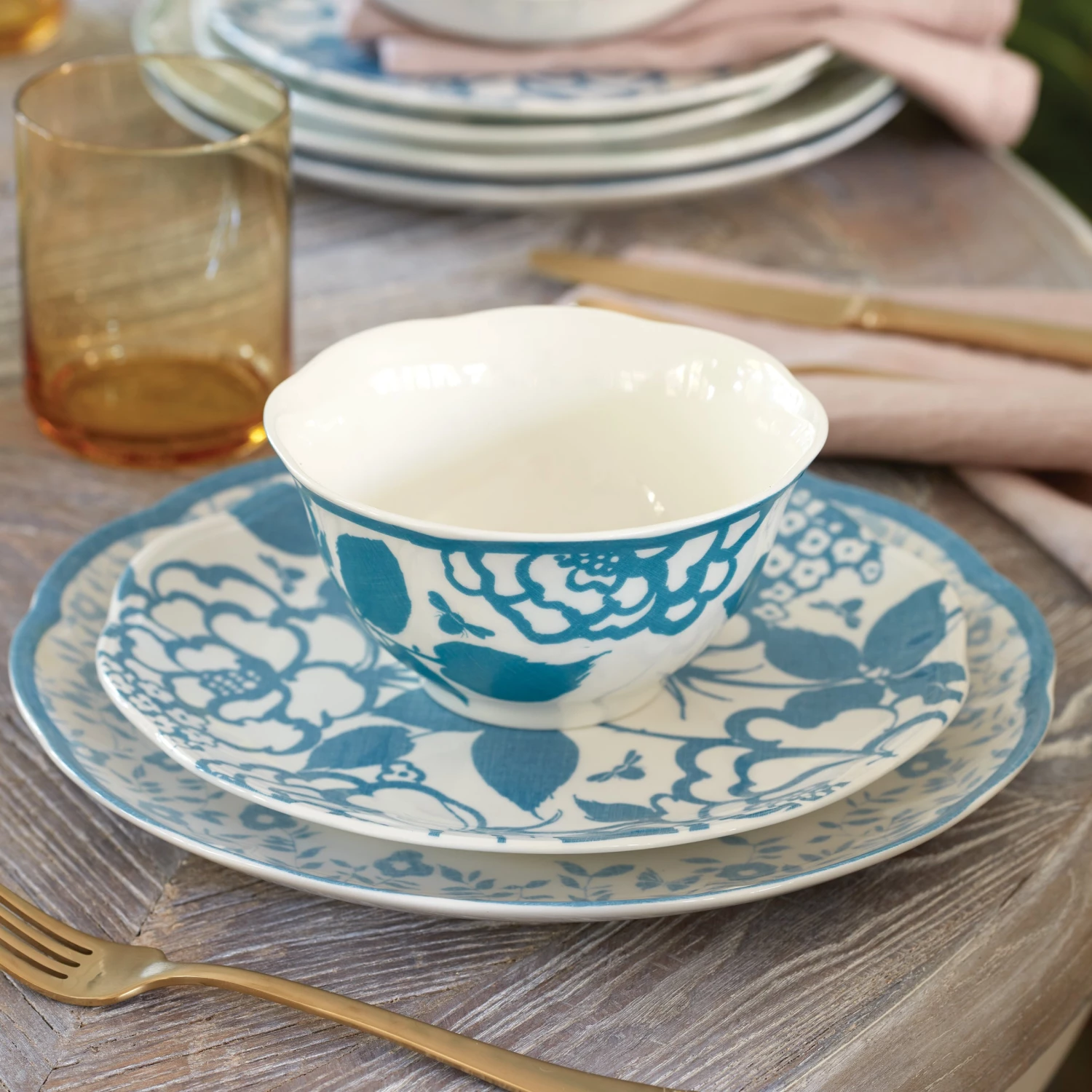 Lenox Butterfly Meadow Cottage 4-Piece Rice Bowls 6 Lenox Butterfly Meadow Cottage 4-Piece Rice Bowls - Image 4